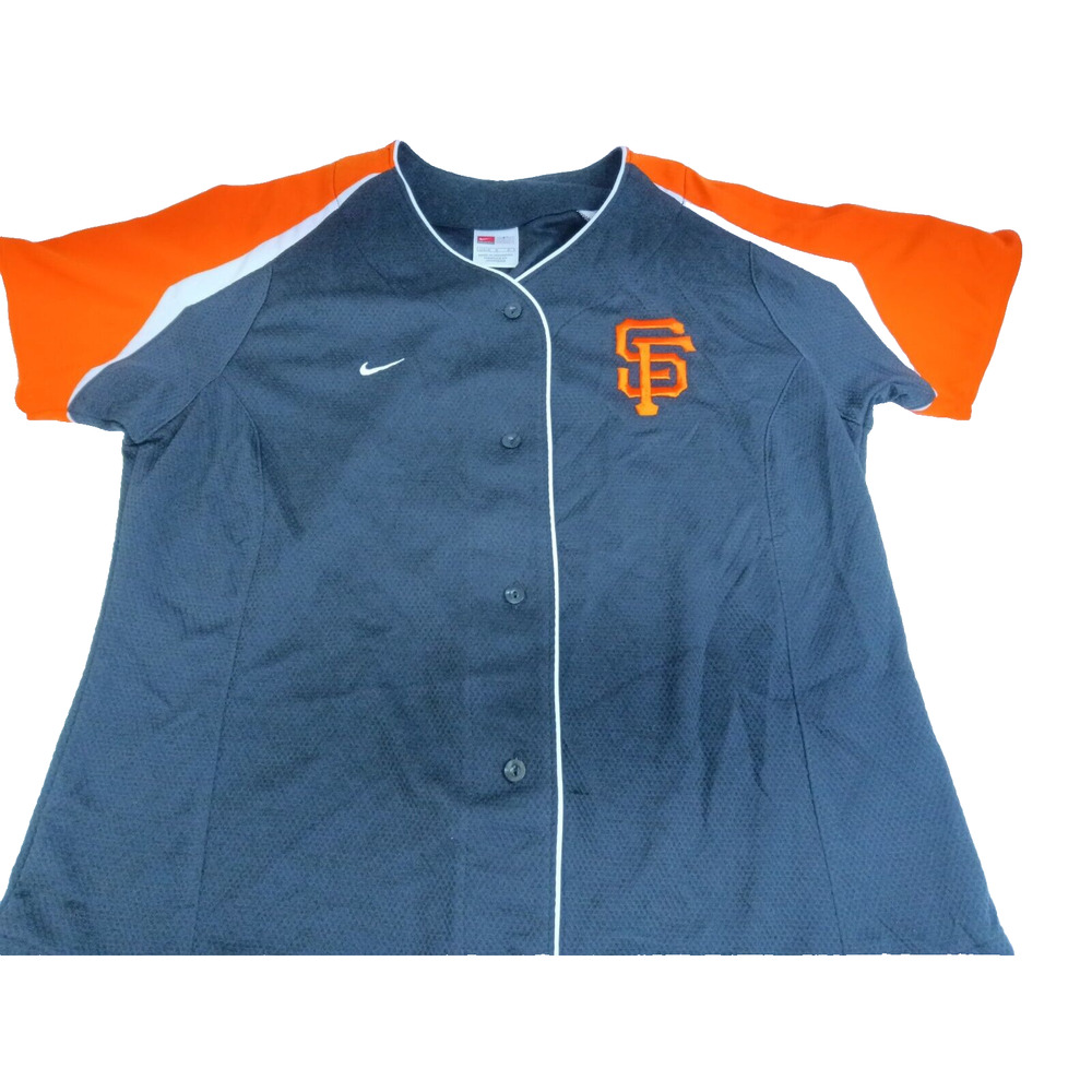 San Francisco Giants Nike MLB Baseball Jersey Youth Large 12-14 Black/Orange